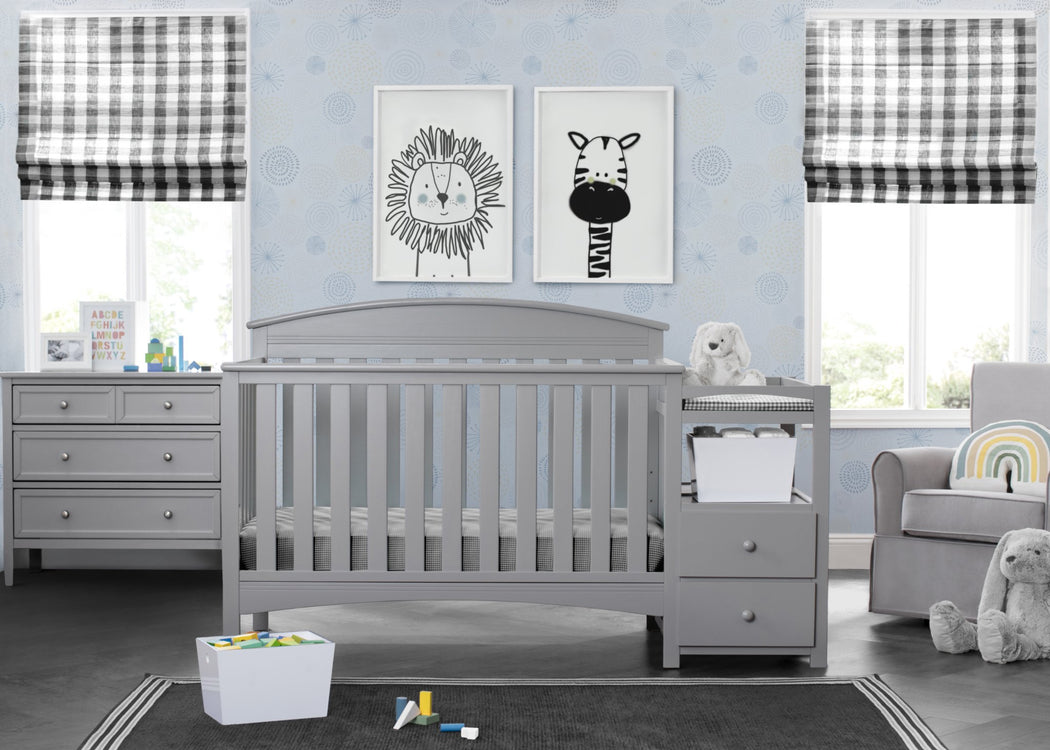 Abby Crib N Changer Grey (026)