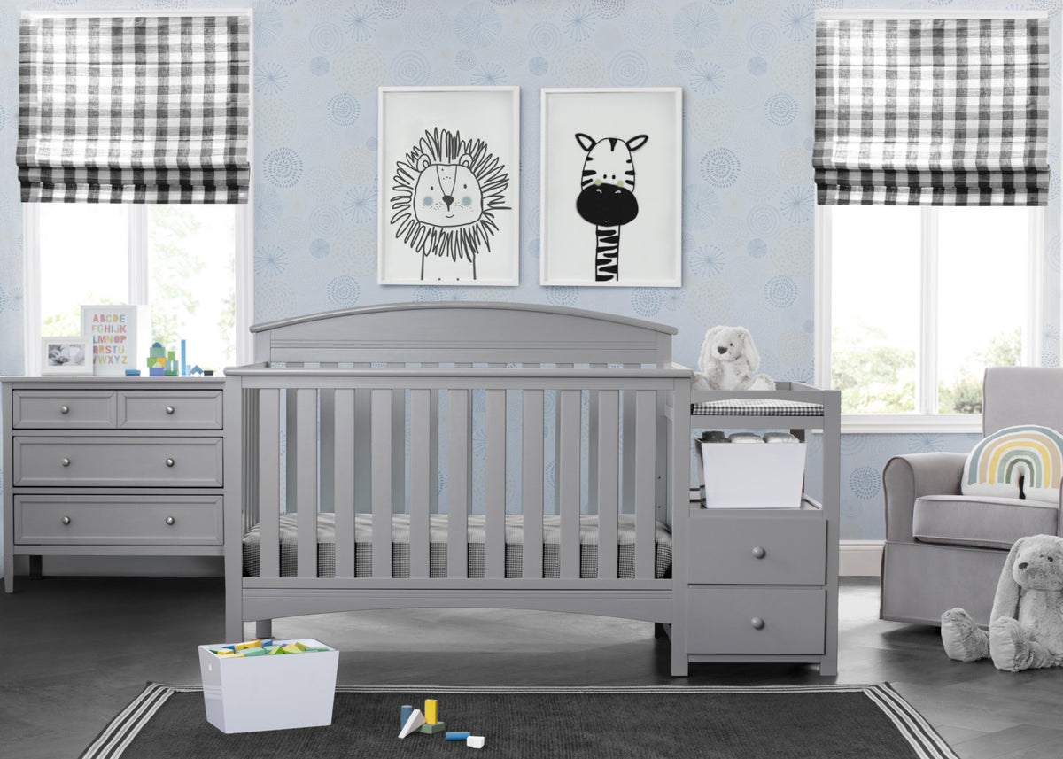 Abby Crib N Changer Grey (026)