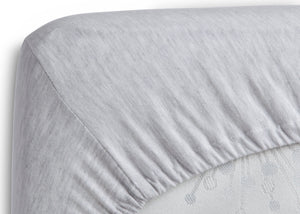 Delta Children Heather Grey (053) Fitted Crib Sheet Set – 2 Pack Corner View 4