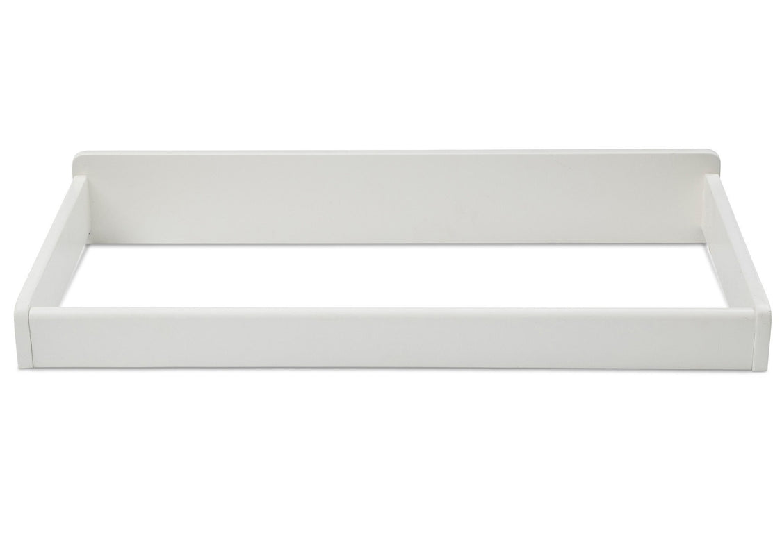 Delta Children White (100) Changing Top, Front View g2g