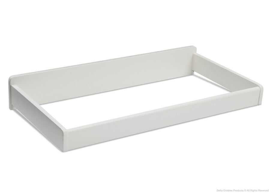 Delta Children White Ambiance (108) Changing Top, Side View a2a 3-Changing Top
