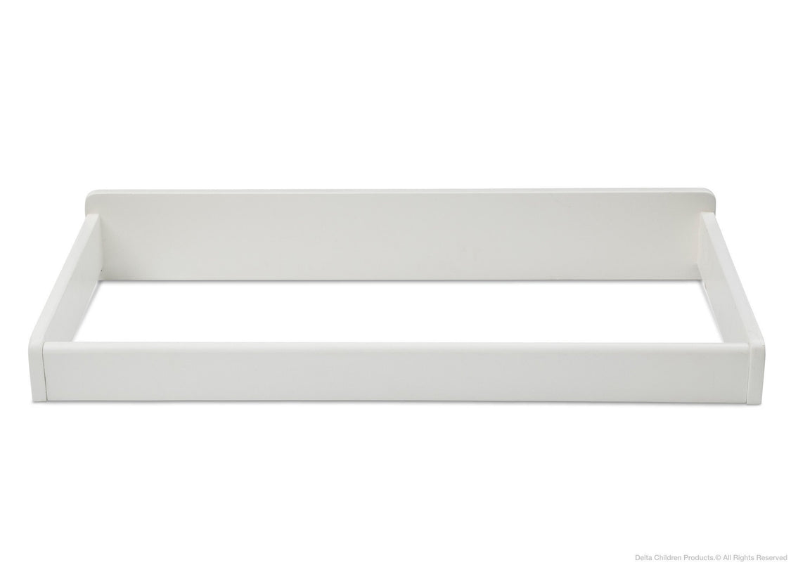 Delta Children White Ambiance (108) Changing Top, Front View a1a