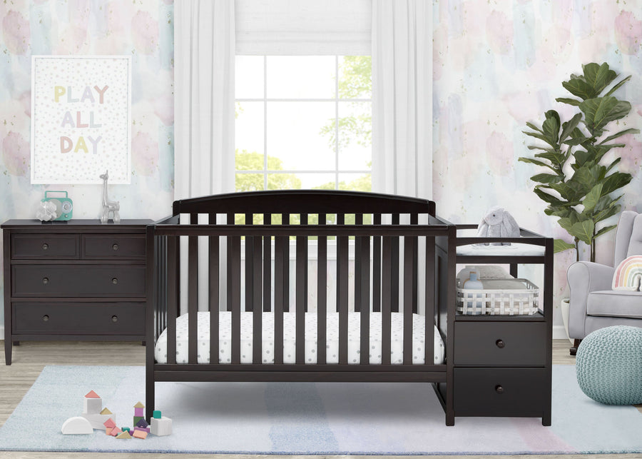 Dark Chocolate (207) 13-Royal Convertible Crib and Changer