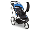 Delta Children J is for Jeep Brand Trek Blue Tonal (436) Cross Country All Terrain Jogging Stroller Right Side View b2b 5-J is for Jeep® Brand Cross-Country All-Terrain Jogging Stroller