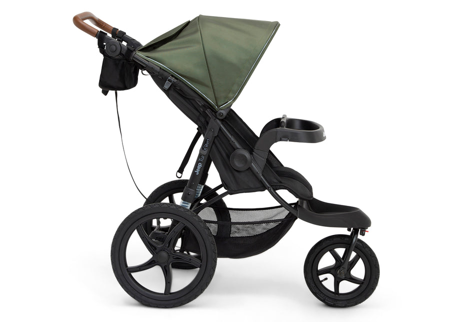 Black with Olive Green (2182) 8-Jeep TurboGlyde Jogging Stroller