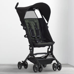 Jeep® Clutch Plus Travel Stroller with Reclining Seat Black with Olive Green (2182) 13