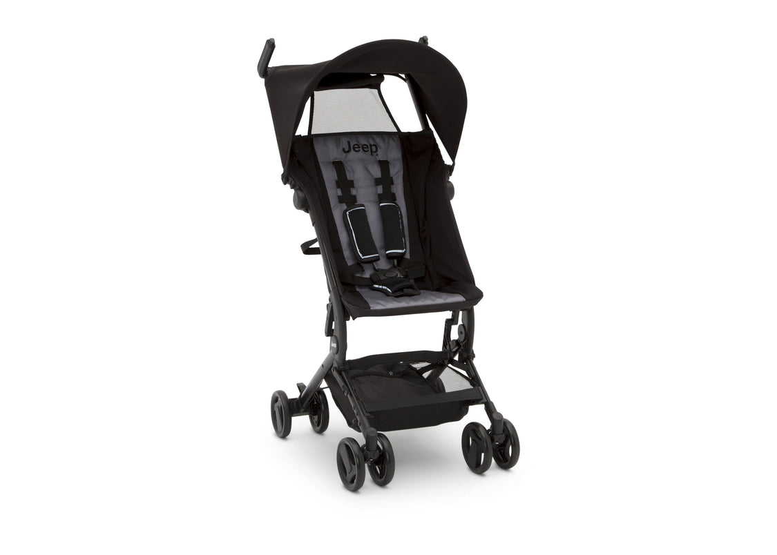 Jeep® Clutch Plus Travel Stroller with Reclining Seat Black with Grey (2184)