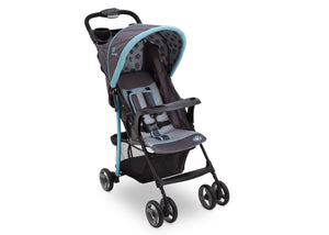 Delta Children Satellite (094) J is for Jeep Brand Metro Stroller Right Side View, with Canopy and Child Tray b1b 34