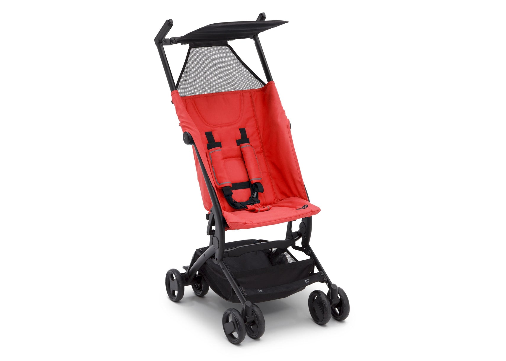 Delta Children Ultimate Fold N Go Compact Travel Stroller Red (2023), Right Side View d3d