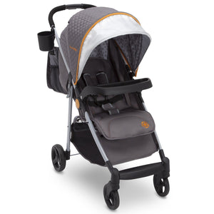 Delta Children J is for Jeep Brand Metro Plus Stroller, Galaxy (850) with carryall and cup holder Right Side View, a1a 0