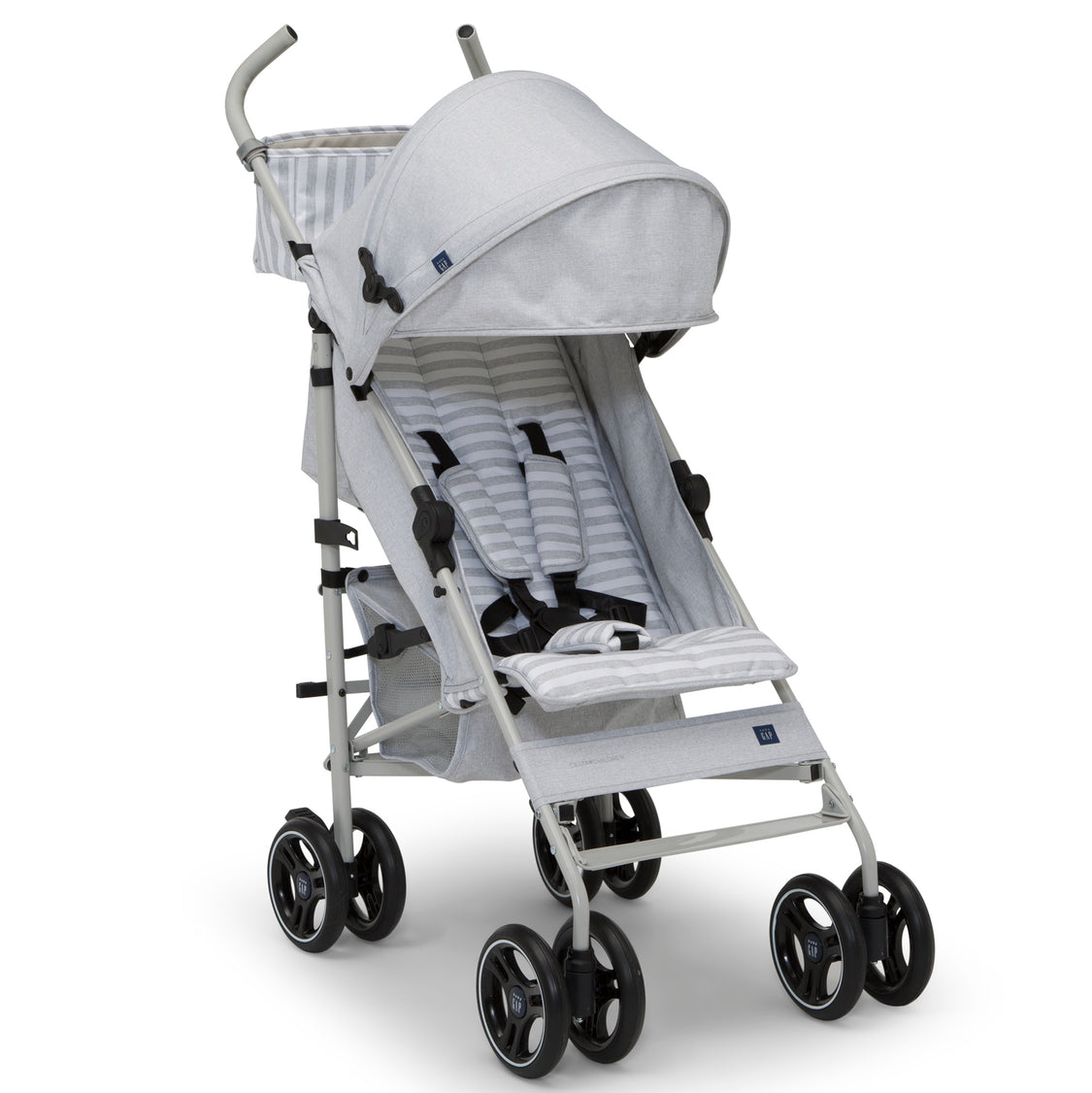 babyGap Classic Stroller, Grey Stripes (2359)
