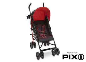 Delta Children Black & Red (937) Max Stroller Front View c4c 14