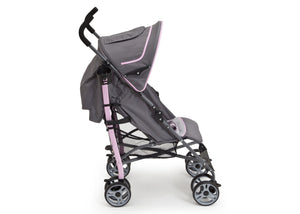 Delta Children Cobalt Pink (658) Geo Umbrella Stroller, Full Right Side View with Canopy Option b3b 18
