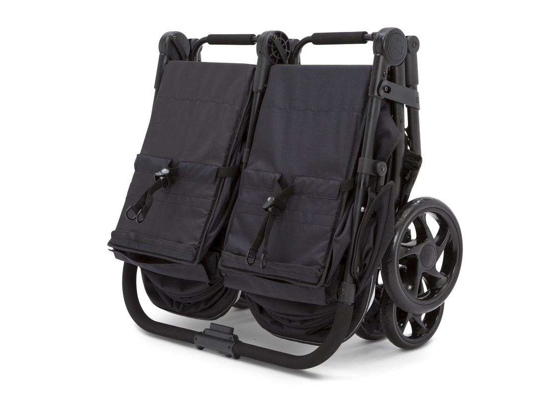   Jeep® Destination Side x Side Double Ultralight Stroller, Midnight (2013), Easy and compact standing fold 