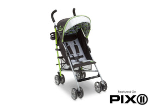 J is for Jeep Brand Camouflage Green (350) Scout AL Sport Stroller, Folded, a5a 6