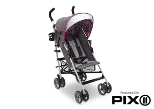 J is for Jeep Brand Trekking Berry (957) Scout AL Sport Stroller, Folded View, c5c 14