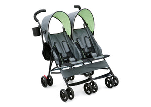 Delta Children Lime & Grey (013) LX Side by Side Stroller b1b 32