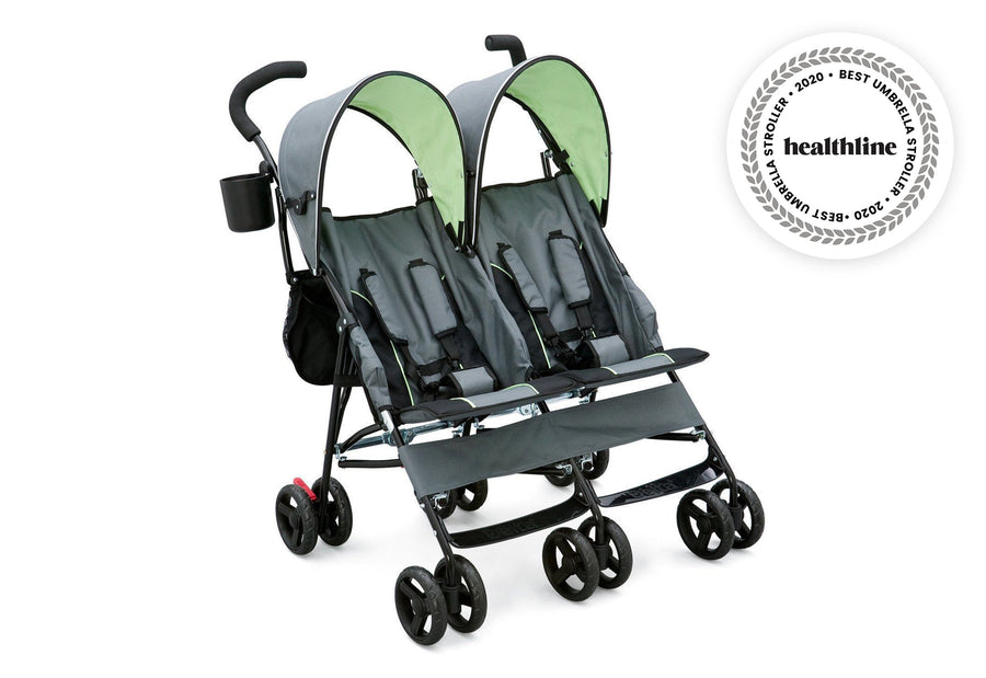 Lime & Grey (013) 2-LX Side by Side Stroller