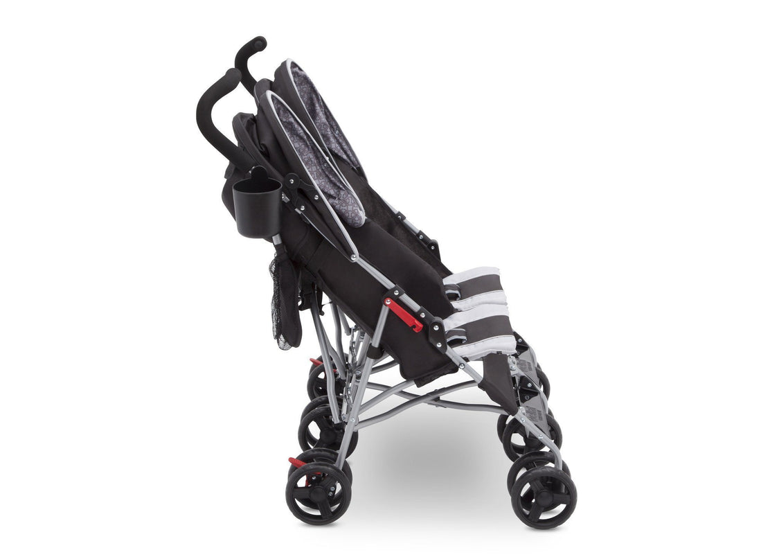 Delta Children Gateway (2296) LX Side by Side Stroller, Side View h3h