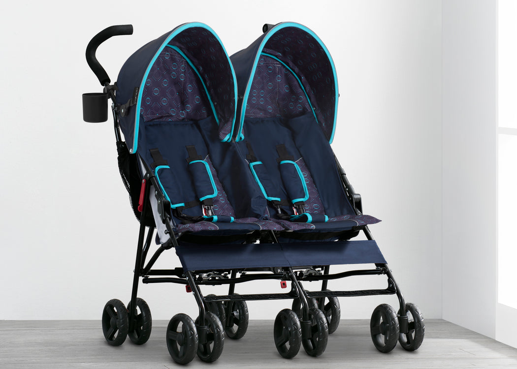 cheap double stroller walmart Delta Children Night Sky LX Side by Side Stroller