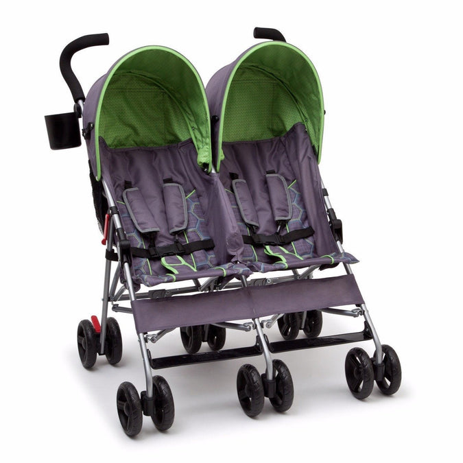 Purple & Green (001) 10-LX Side by Side Stroller