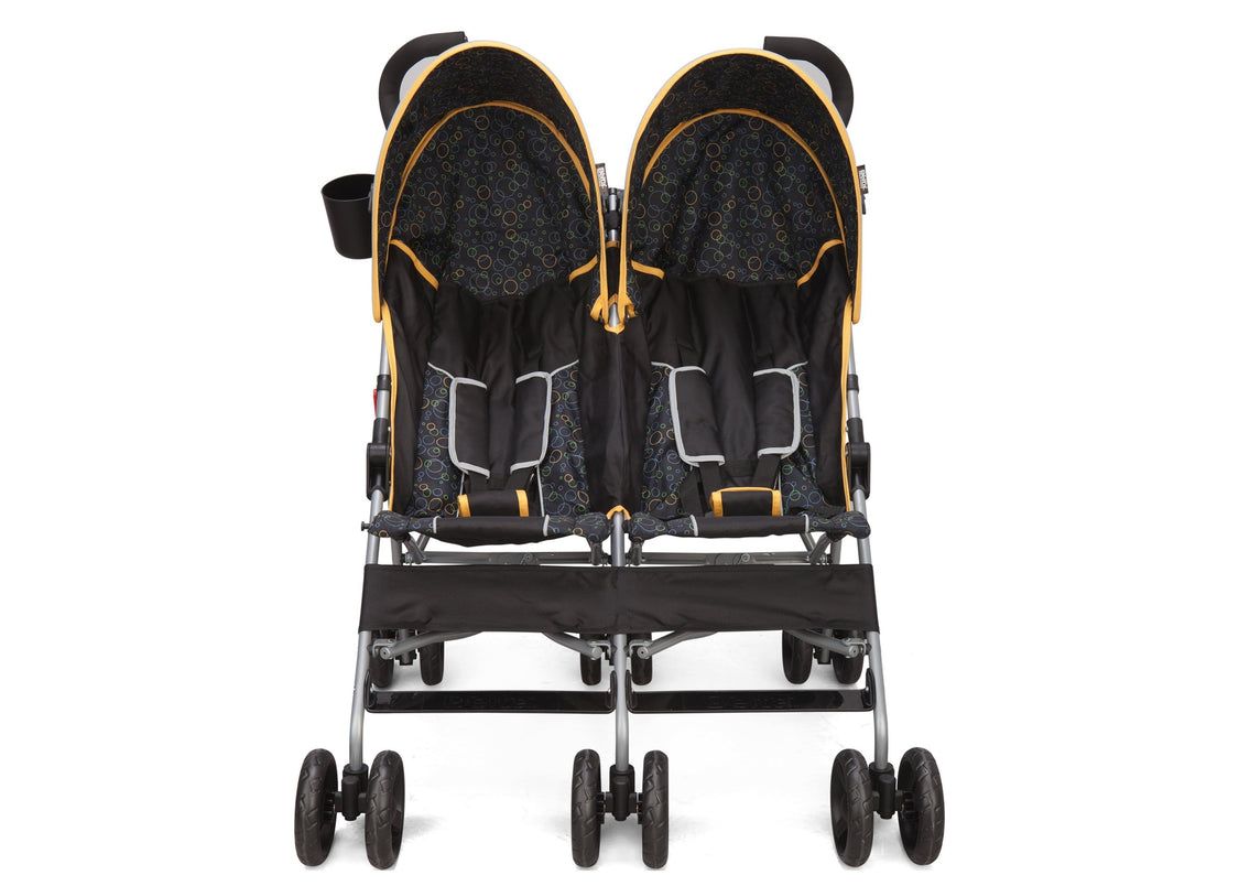 Delta Children Black & Orange (820) LX Side by Side Stroller f1f 