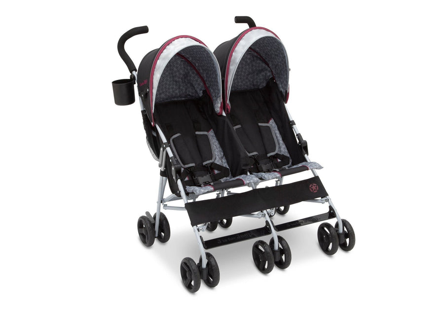 Lunar Burgundy (0981) 23-Jeep® Scout Double Stroller