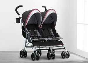 Lunar Burgundy (0981) 2-Jeep® Scout Double Stroller
