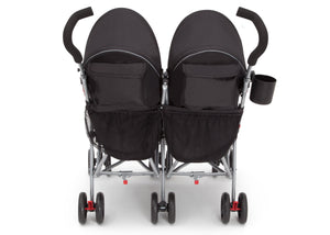 LX Pkus Side x Side Double Stroller Red Triangular (2246), Back View 12