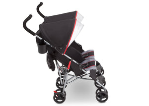 Delta Children Red Triangular (2246) LX Plus Side x Side Double Stroller (11709), Right View, b4b 11