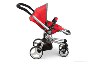 Simmons Kids Red (623) Tour Vantage Stroller, Red Full Right Side View with Canopy a2a 6