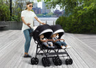 Black (001) 1-PowerGlyde Plus Side x Side Double Stroller