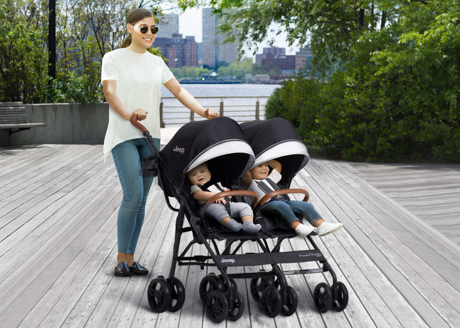 Black (001) 1-PowerGlyde Plus Side x Side Double Stroller