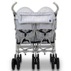Grey Stripes (2359) 20-babyGap Classic Side-by-Side Double Stroller