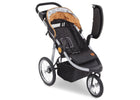 Delta Children J is for Jeep Brand Trek Orange Tonal (838) Cross Country All Terrain Jogging Stroller Right Side View e2e 16-J is for Jeep® Brand Cross-Country All-Terrain Jogging Stroller