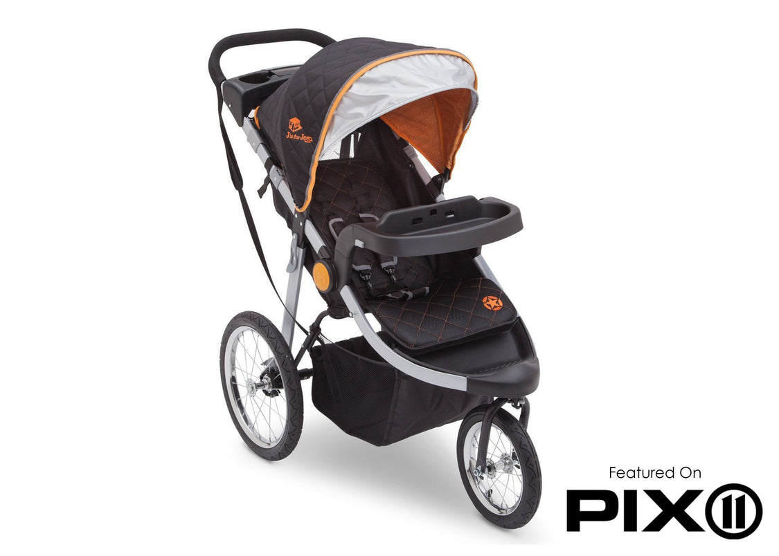 instep flash jogging stroller orange grey J is for Jeep® Brand Cross-Country All-Terrain Jogging