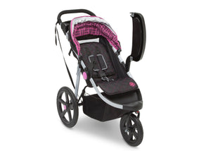 Jeep Adventure All Terrain Jogger Stroller by Delta Children, Berry Tracks (678), with swing-away child tray for easy infant loading 25