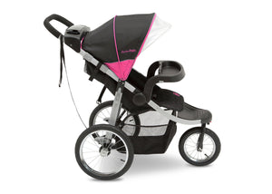 Jeep Unlimited Range Jogger by Delta Children, Trek Pink Tonal (656) with extra-large undercarriage storage bin 9