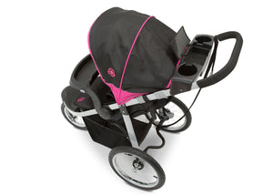 Jeep Unlimited Range Jogger by Delta Children, Trek Pink Tonal (656) with cup holders and smart phone storage 11