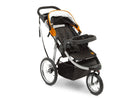 Jeep Unlimited Range Jogger by Delta Children, Trek Orange (835) with multi-position reclining padded seat 20-Jeep® Unlimited Range Jogger