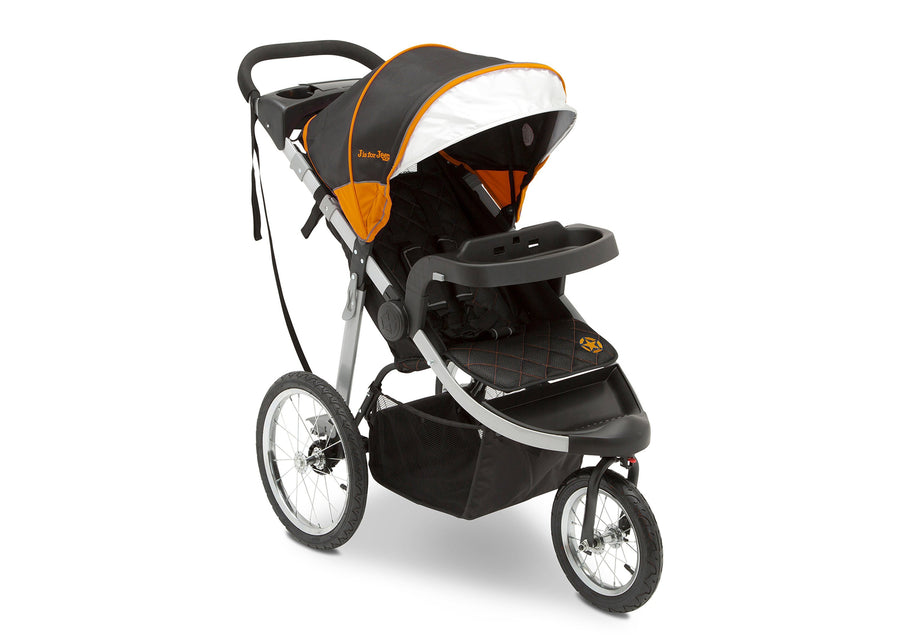 Jeep Unlimited Range Jogger by Delta Children, Trek Orange (835) with extendable European-style canopy 19-Jeep® Unlimited Range Jogger