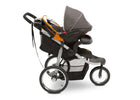 Jeep Unlimited Range Jogger by Delta Children, Trek Orange (835) with extendable European-style canopy 22-Jeep® Unlimited Range Jogger
