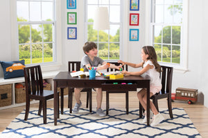 Delta Children Black Espresso (907) Next Stepsâ„¢ Play Table with Storage & 4 Chairs with Setting a1a 1