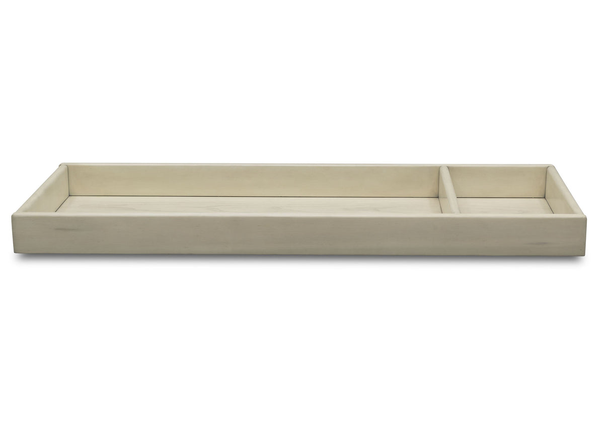 Simmons Kids Antique White (122) Deluxe Changing Tray, Front View c1c