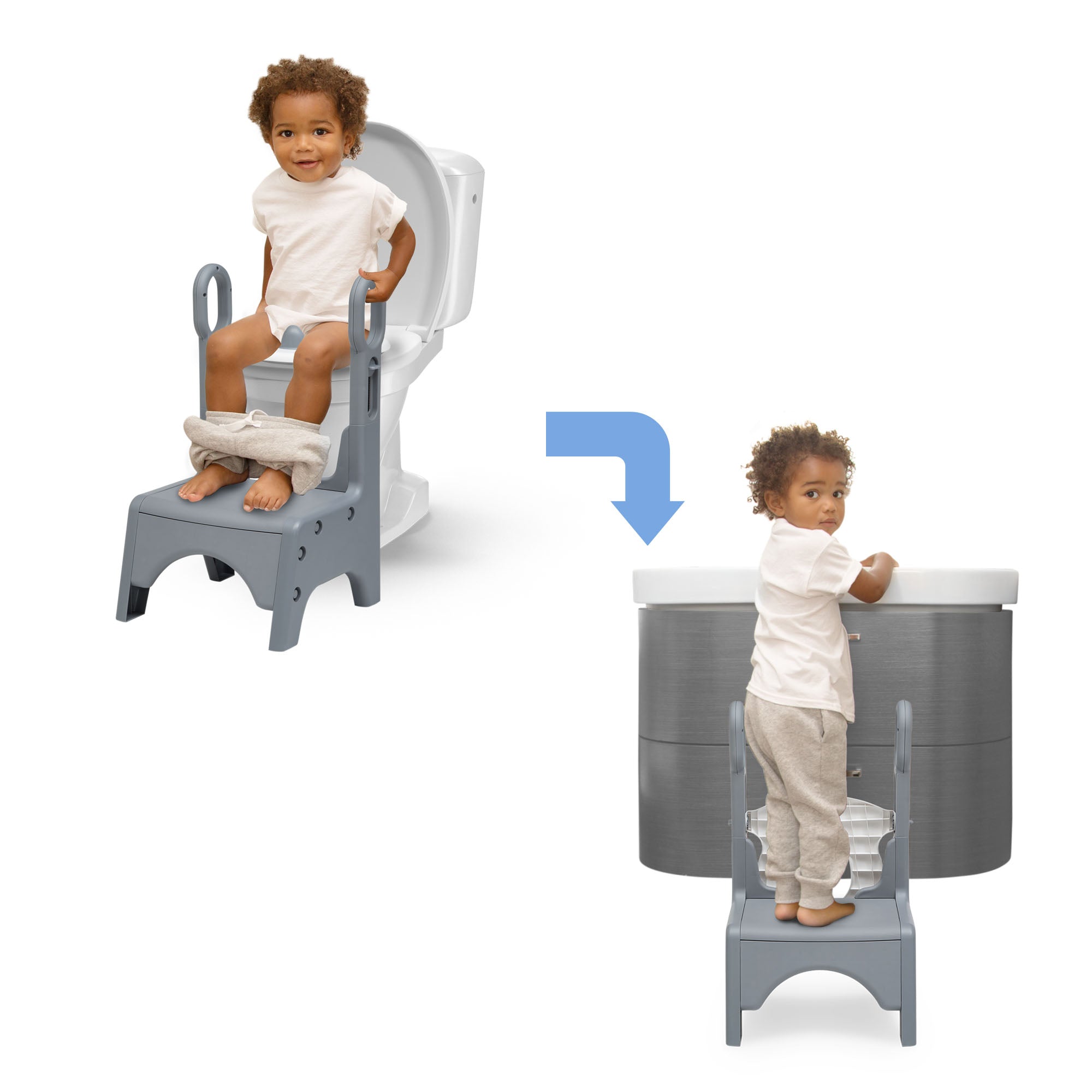 Little Jon-EE Adjustable Potty Seat and Step Stool - Delta Children