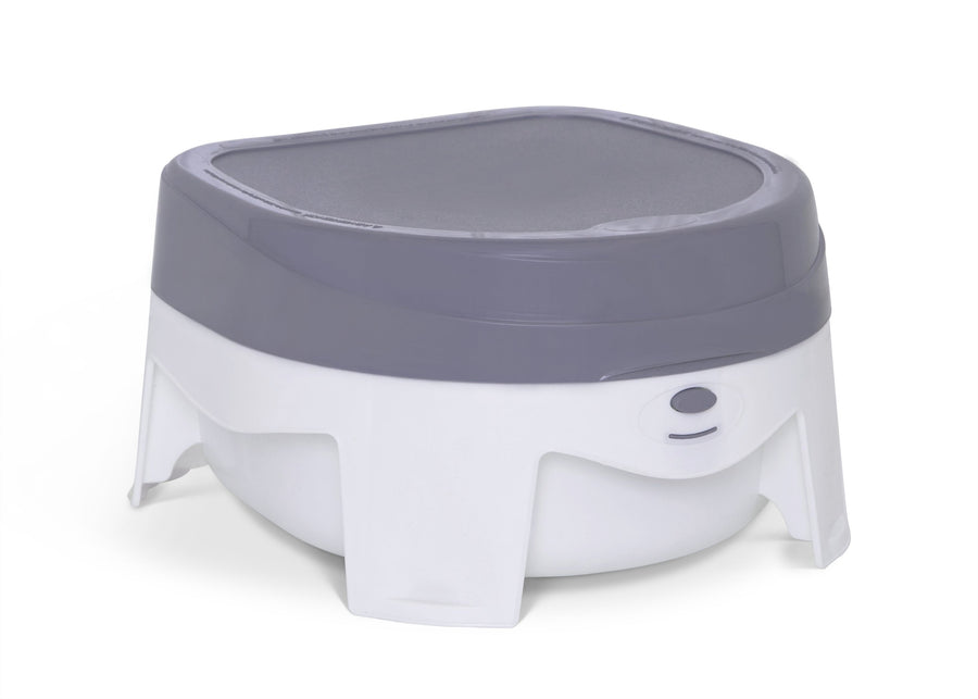White and Grey (5052) 2-PerfectSize 3-in-1 Potty - Made with Recycled Ocean Plastic