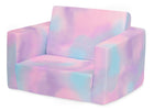 Blue & Pink Tie-Dye (5062) 6-Cozee Flip-Out Chair - 2-in-1 Convertible Chair to Lounger for Kids