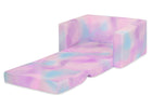 Blue & Pink Tie-Dye (5062) 7-Cozee Flip-Out Chair - 2-in-1 Convertible Chair to Lounger for Kids