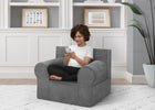 Dark Grey (1225) 5-Personalized XL Cozee Foam Chair for Kids - Our Largest Chair