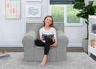 Light Grey (1226) 24-Personalized XL Cozee Foam Chair for Kids - Our Largest Chair